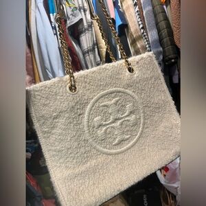 Tory Burch Ella mini boucle chain tote